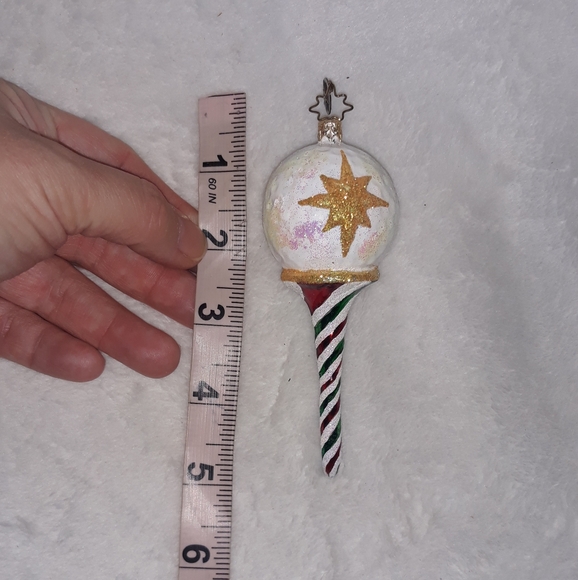 Christopher Radko TEE TIME Golf Ball on Peppermint Twist Tee Christmas Ornament - Picture 7 of 7